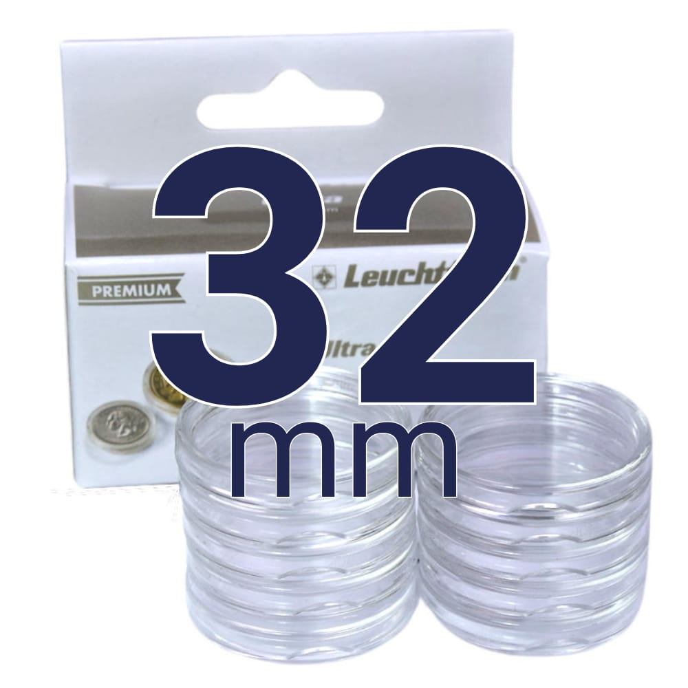 Kapsle Ultra na monety kolekcjonerskie fi. 32 mm - 10 szt. LEUCHTTURM